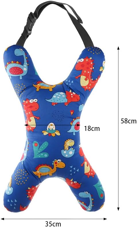 Car Travel Pillow for Kids Adults X-Shaped Car Sleeping Head Support Soft Neck Pillow Head and Body Support Travel Pillow Cushion for Car Seat Pillow Car Aircraft Travel Pillow Headrest for Road Trips
