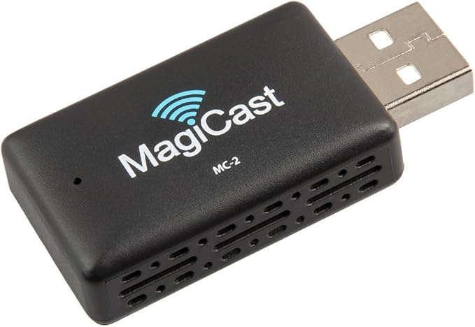 Power Acoustik MagiCast 2.0 – Wireless Adapter Dongle – Converts Wired Car Stereos to Wireless CarPlay® & Android Auto® – Universal Fit, Fast Auto-Pairing, USB Type A and C