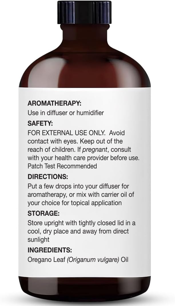 Majestic Pure Essential Oil with Glass Dropper - 100% Pure and Natural - Essential Oils for Diffuser, Aromatherapy, Soap and Candle Making, Oregano Essential Oil, Oregano Oil, 4 Fl Oz