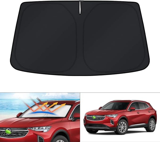 KUST Windshield Sun Shade for Buick Envision 2021-2023 2024 2025 2026 Accessories Sunshade Window Sun Visor Protector Foldable Blocks UV Rays Keep Your Car Cooler