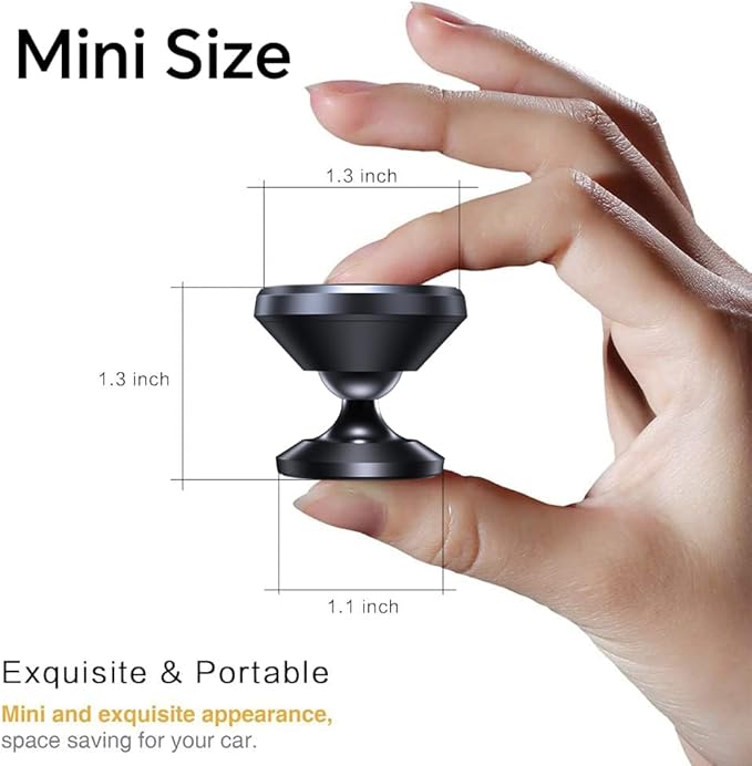 Coolpow【2 Packs 】Magnetic Phone Holder for car【Strong Magnet】phone holders for your car phone holder Mount for Car【4 Metal Plate】Universal Dash cell phone car mount for iphone Samsung car accessories