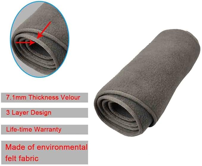 Dash Cover Custom Fit for 1997-2000 Chevy Chevrolet Silverado/GMC Sierra C1500 C2500 C3500 K1500 K2500 K3500, 1997-1999 GMC Yukon/Chevy Tahoe, Dashboard Cover Mat Pad(Gray)