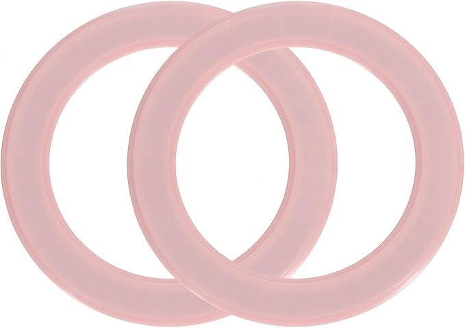 uxcell Magnetic Adapter Ring, 2Pcs Magnetic Sticker Ring ABS Universal Magnet Wireless Charging Conversion Kit for Mobile Phone Case Wireless Charger, Pink