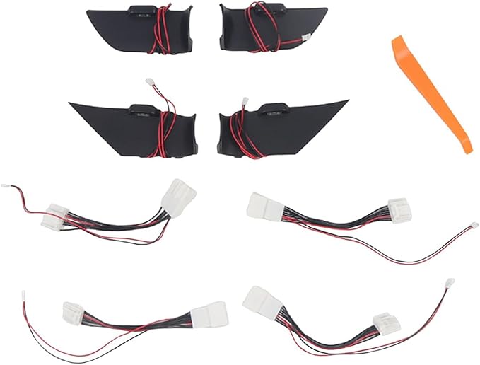 HIGH FLYING for Toyota Camry 2025 2026 Car Accessories Interior Side Door Handle Bowl Atmosphere LED Light ABS 4pcs Red Lighted