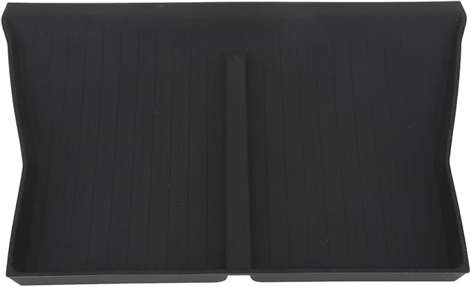 Center Console Wireless Charging Mat, Easy to Clean Anti Slip Phone Charging Silicone Pad, Interior Accessories for Car Phone Stand, Dash Mat with Holder (Black W240004607)