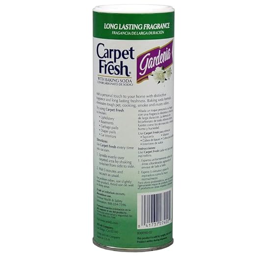 Carpet Fresh Rug and Room Deodorizer with Baking Soda, Gardenia Fragrance, 14 OZ PACK OF 1
