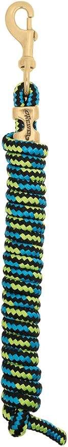Weaver Equine Performance Lead Rope, Long Horse Lead Rope with Quick Halter Attachment, Soft Comfort Grip, Barn Horse Tack for Daily Use & Showing