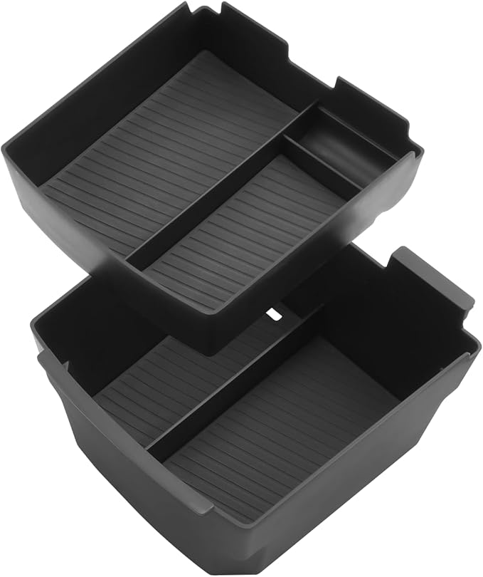 BIBIB0 2Pack 2025 2026 Tucson Limited Center Console Organizer for 2026 2025 Hyundai Tucson(Limited)/Tucson Hybrid/Tucson Plug-in Hybrid Armrest Inserts Tray -ONLY Fit Electronic Shift-Double Layers