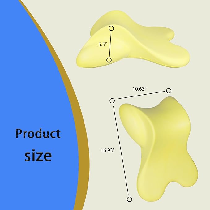 Car Neck Pillow for Driving Gaming Chair Headrest Pillow Office Chair Neck Pillow Ergonomic Design Double Straps Design Suitable for Different Heights