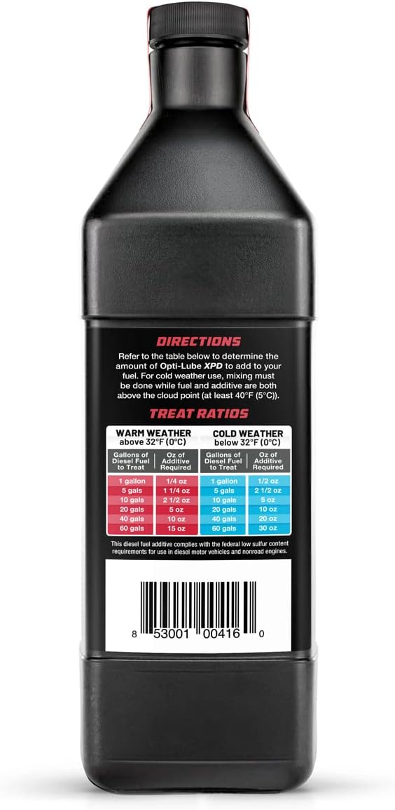 Opti-Lube XPD All-Season Diesel Fuel Additive - Quarts (6 Quarts (Treats 768 Gallons))