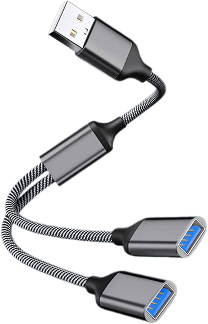USB Extension Cable Power Splitter Male to Female Adapter Port Extender Hub Data Charger Power Split Adapter USB Hub for Car
