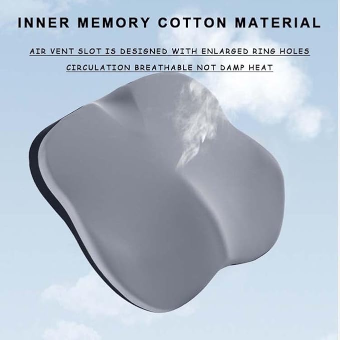 Adult Car Booster Seat Cushion, Memory Foam Car Seat Cushions for Driving, Non-Slip Automotive Seat Cushions for Sciatica & Lower Back Pain Relief
