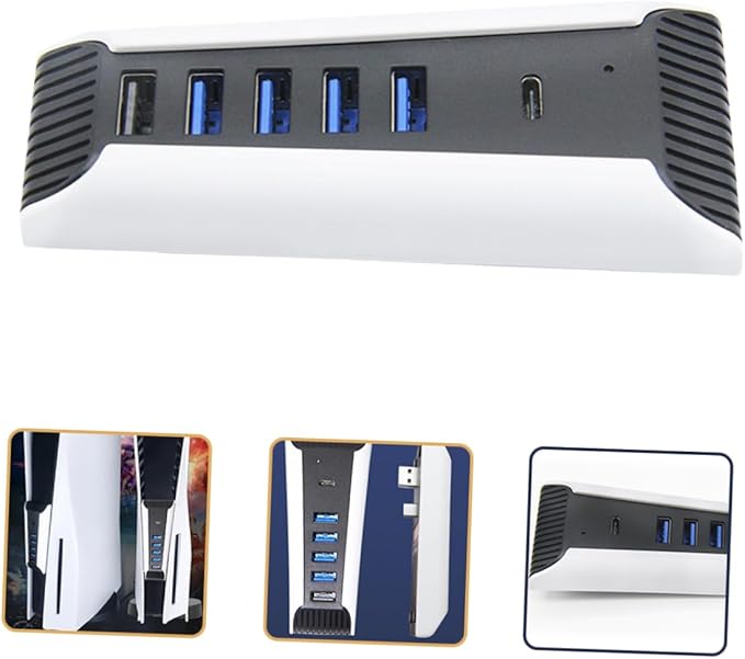 Uonlytech 2pcs USB Hub Port USB Expander Adapter High-Speed Data Transfer Multiple Device Support Desktop Hub for Gaming Consoles Efficient and Stable