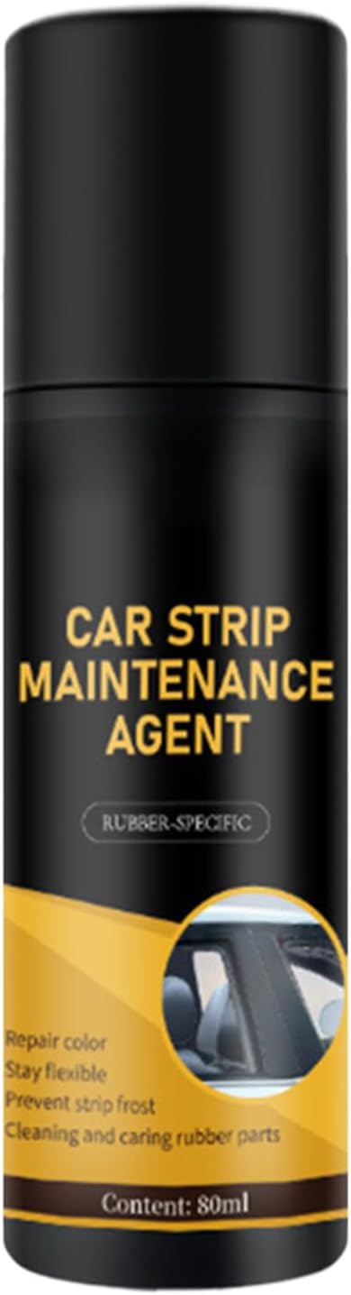 Rubber Seal Protectant - 80ml Weatherproof Noise-Reducing Lubricant | Flexible Car Trim Restorer with Protective Formula, Easy Application or Automobile RV Trunk and Roof Seams