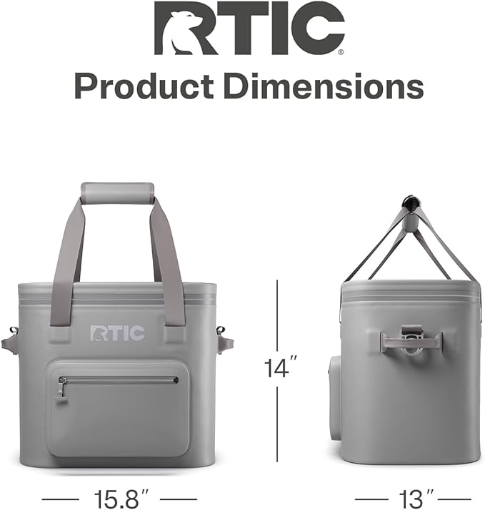 RTIC 30 Can Ultra-Tough Soft Cooler Pro, Insulated, Waterproof, Leak Proof, Portable Floating Bag for Beverage, Drink, Lunch, Outdoor, Beach, Car,Camping, Picnic, Fishing, Boat