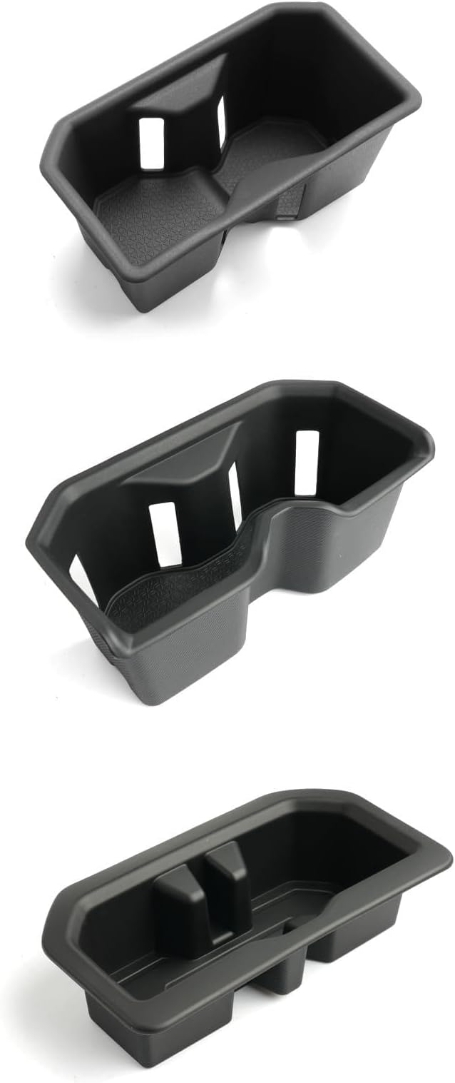 for 3PCS Center Console TPE Cup Holder Insert Compatible with 2022-2026 Tundra (SR/SR5/Limited/TRD Pro) Just Fit Console Does Not Have a Lid