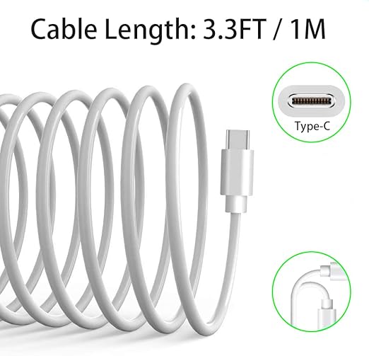 2 Pack 3.3Ft iPhone 15/16/17 CarPlay USB C Cable [MFi Certified] - USB-A to USB-C Car Charger Cord for iPhone 17 Air 16 16E 15 Pro Max Plus, iPad USB C Charging Wire for iPad/IPad Pro (White)