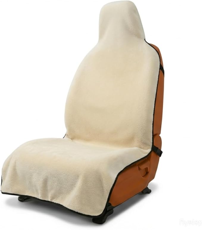 Car Seat Cover, Premium Auto Seat Towel Fit Cars SUV Trucks, Ideal Gift for Active People Who Work Sweat Swim Run Beach, Tan