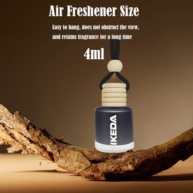 Car Air Freshener | 4ml Automotive Scents | 45-Days Long Lasting Fragrance | Automobile Hanging Diffuser Bottles | Remove Auto Odor | Fresh Air for Deodorizer (6pcs New Car)