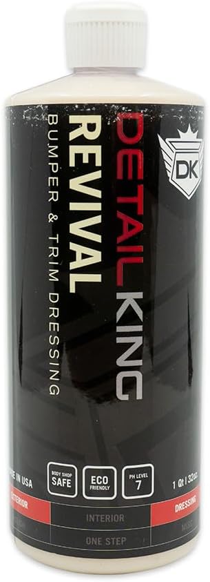 Detail King Revival - Bumper and Trim Restorer - Bumper Dressing - Car Vinyl Cleaner - Plastic Restorer for Cars - 32 oz
