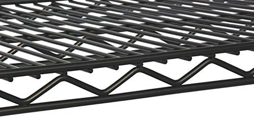 Omega 24" Deep x 60" Wide x 74" High 3 Tier Black Starter Shelving Unit