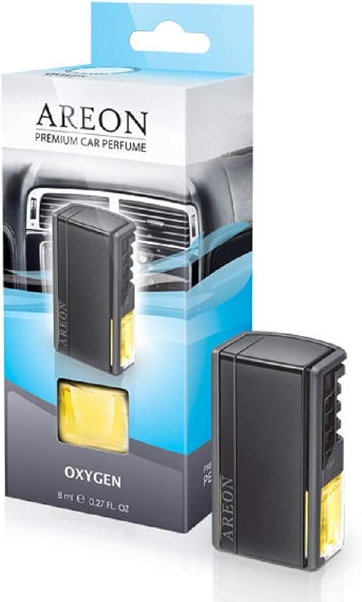 AREON ARP05 Car Perfume Luxury and Elegant 0.27 oz Car Air Freshener Vent Clip, Oxygen Scent (Pack of 6)