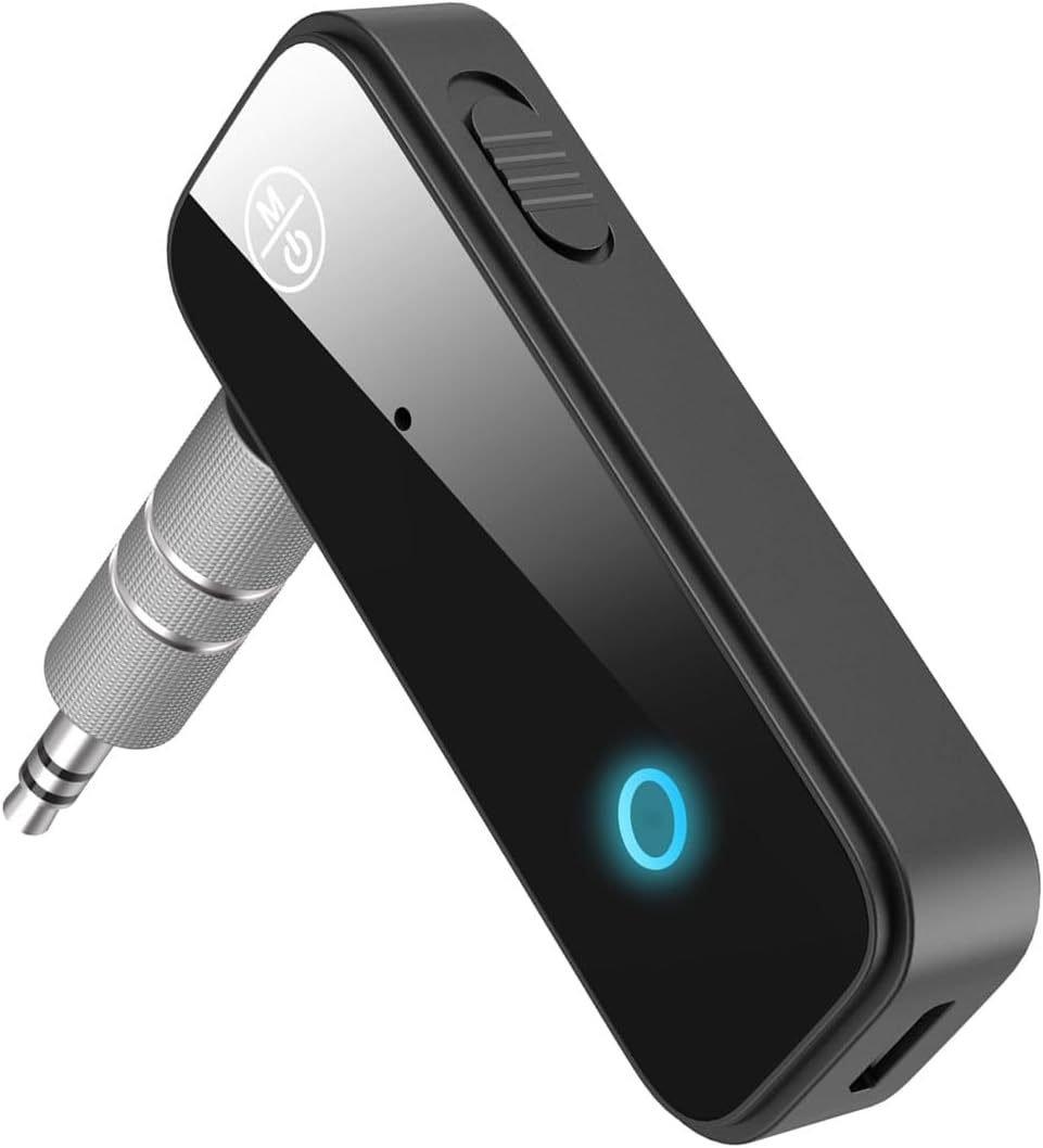 LOFICOPER Bluetooth Aux Adapter for Car, 2 in 1 Wireless Transmitter Receiver With 3.5mm Aux Port, for TV, Headphones, Speakers