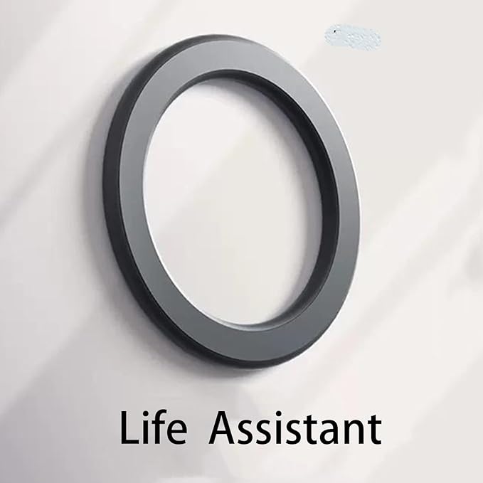 Magnetic Ring Holder for iPhone 14 13 12 Magnet Wall Mobile Phone Holder Magnetic Car Phone Stand for magsafe case (Black 1 pcs)