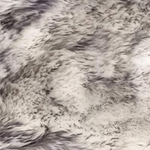 Winter Warmth: Universal Sheepskin Seat Cushion Cover - Natural Wool, for Cars, Trucks, SUVs & Vans - Cozy & Stylish Driving Companion Rear Grey Tips