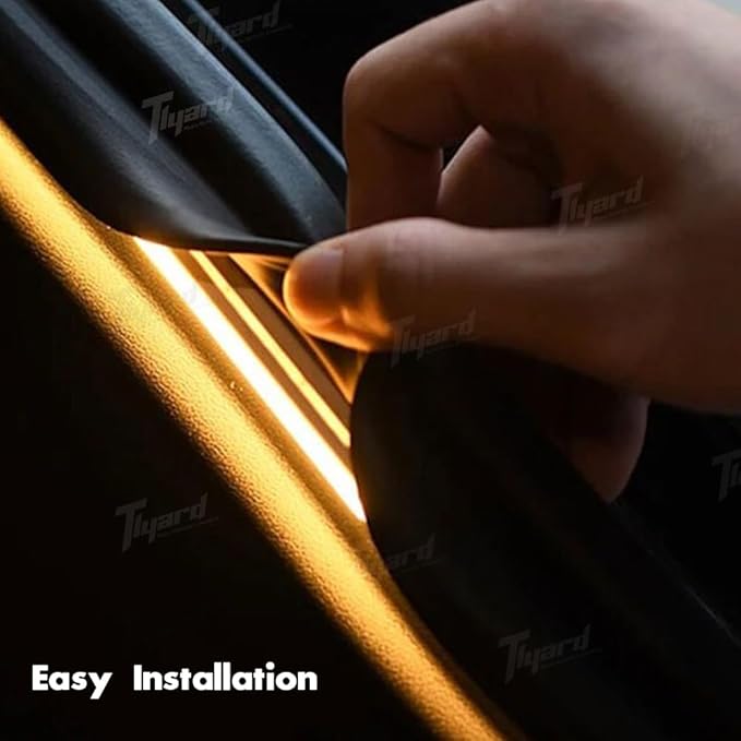 Tlyard Juniper Trunk LED Light Strip for Tesla Model Y 2020-2025, New Model Y Led Trunk Lights, Silicone Waterproof Intelligent Dual Colors Switchable Interior Lighting Warm/White