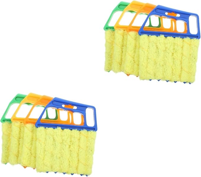 Ipetboom 8pcs Blinds Cleaner Duster Tool Compact Window Blinds Cleaning Brush Washable Duster for Air Conditioner Vents Efficient Dust Removal for Tight Spaces Lightweight Design