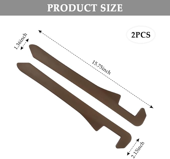 IHOTDER Car Seat Gap Filler,Super Flexible Car Side Seat Gap Filler Car Accessories for Women & Men,Universal CCar Organizer Between Seats for Tightly Filling Seat Gaps(Brown/2PCS)