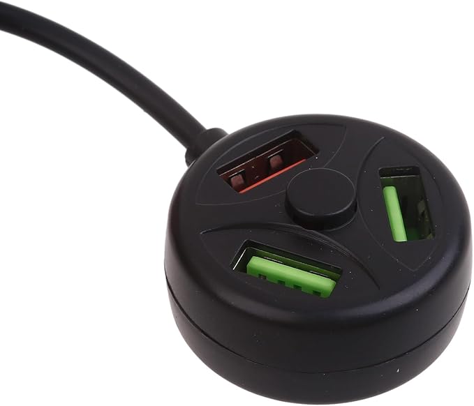 Compact USB Charging Hub USB2.0 Three Port Expander Hub Dock Suitable for Car Chargers Power Banks USB Accessory