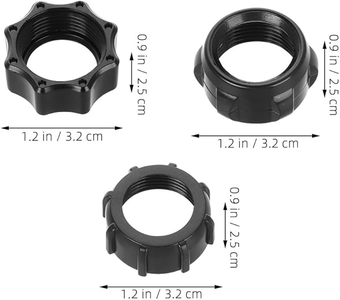 Healifty Car Mount Screw-on Head Bracket 24Mm Ball Joint Tightening Nut for Wireless Charger Holder Universal Phone Mount Accessory for Vehicles