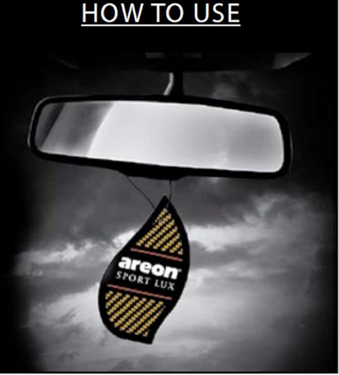 AREON Sport LUX Quality Perfume/Cologne Cardboard Car & Home Air Freshener, Platinum (Pack of 24)