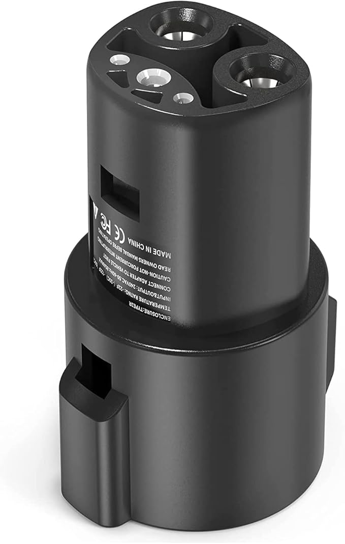 J1772 to Tesla Charger Adapter, Up to 80Amp 240v AC, Mobile EV Adapter for Tesla Model 3/Y/X/S with Fast Charging, Compatible with EVSE Charger, SAE J1772 Charging Adaptor for Tesla Cars Only