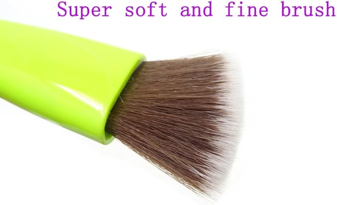 yueton Double Ended Portable Cleaning Brush Mini Hand Held Magic Brush Duster for House, Car, Office (Light Green)