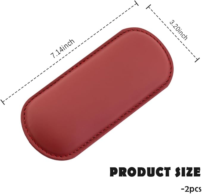 2PCS Car Door Armrest Pads,Soft Leather+Memory Foam Car Knee Pads for Arm Support&Protect Elbow and Knee,Universal Car Elbow Pads Car Accessories Interior for Most Vehicles (Red)