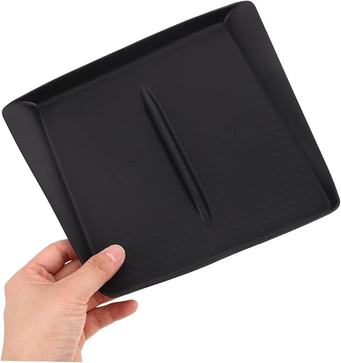 Y Center Console Wireless Charging Pad Non-Slip Silicone Mat Car Interior Accessory Easy Install