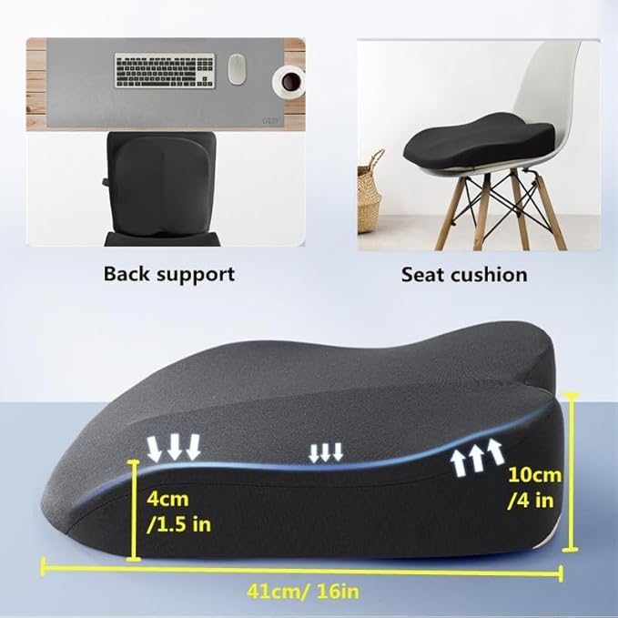 Adult Car Booster Seat Cushion, Car Seat Driver Height Boost Mat Memory Foam Car Seat Cushions Pad Improve Driving View Non-Slip 3D Office Chair Cushion Pressure Relief (Grey)