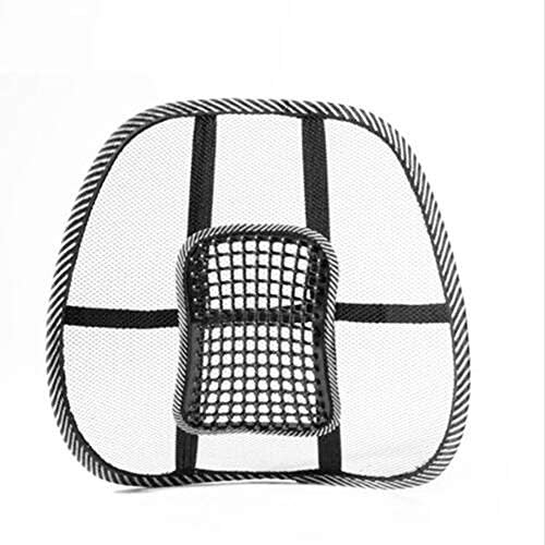 Car Seat Chair Massage Back Lumbar Support Mesh Ventilate Cushion Pad Auto Seat Back Cushion Home Office Waist Breathable Density Mesh for Back Pain and Poor Posture Fits to All Chair