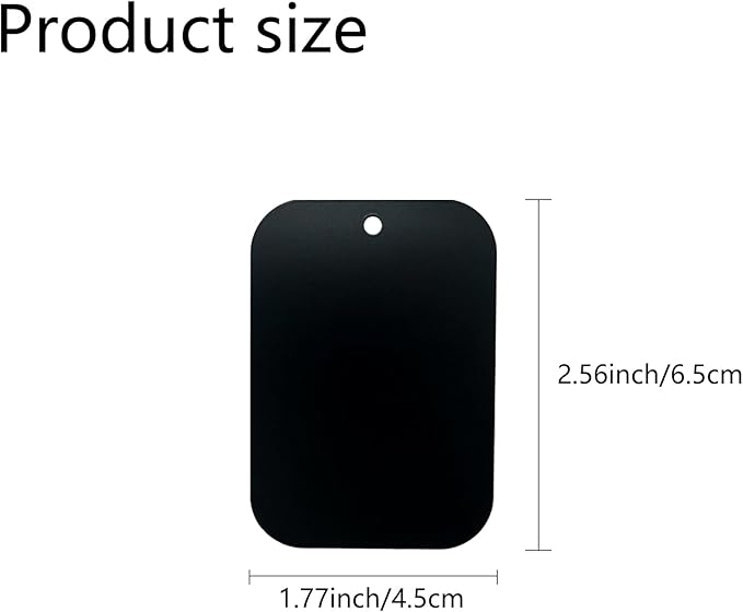 GDMINLO Mount Metal Plate（4Pack） for Magnetic Car Mount Phone Holder with Full Adhesive for Phone Magnet, （2 Rectangle and 2 Round）