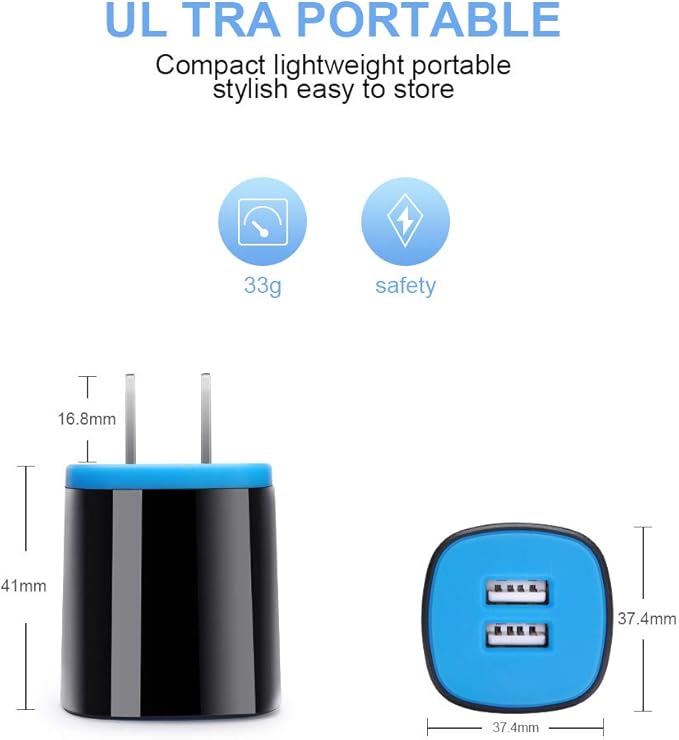 C Type Charger Fast Charge Wall Charger Block Plug Fast Charger Type C Android USB C Phone Charger Cord Cable 6ft for Samsung Galaxy S23/S22/S21/S21+/S21 Ultra/S20/Note 20 10 9/S10/S9/A10e/A20/A50/A51