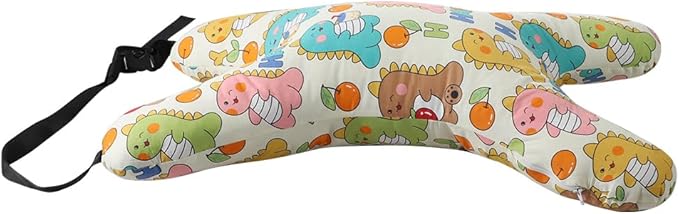 X-Shaped Car Travel Pillow for Cars Seat Kids Adults Head and Body Support Pillow Cartoon Neck Pillows Soft Long-Distance Travel Car Sleeping Seat Belt Pillows Breathable Cars Aircraft Travel Cushion