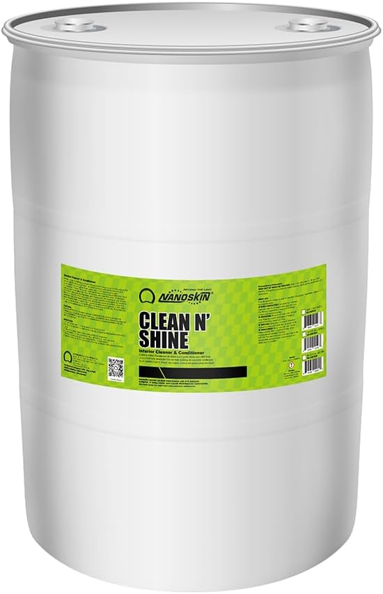 Nanoskin CLEAN N’ SHINE Interior Cleaner, Conditioner & Dressing 30 Gallons –Car Wash Interior Spray for Car Detailing | Restores Leather, Plastic & Vinyl Surfaces | For Cars, Trucks, Motorcycles, RVs
