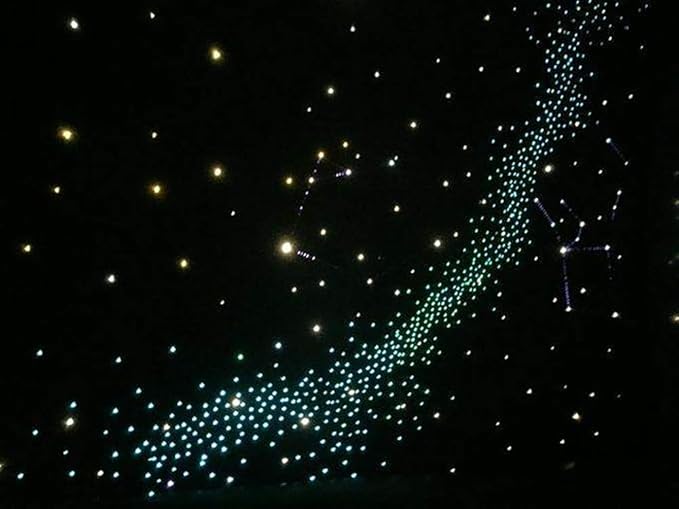 AKEPO Fiber Optic Light End Glow Cable 50pcs Ф0.03in(0.75mm) 9.8ft/3m PMMA Plastic Cable for LED Star Ceiling Sky Light Kit and Fiber Optical Lighting Decoration (Without Light Source)