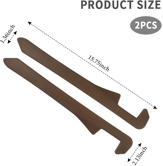 KIFIDAN 2PCS Car Seat Gap Filler,Flexible in between Car Seat Catcher for Tightly Filling Seats Gaps,Universal Cars Console Catcher Interior Cars Accessories for Women & Men (Brown)