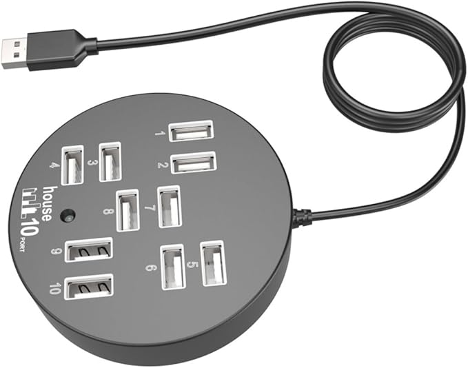 Artibetter Port USB Hub USB Port Expander Adapter for Laptop Accessories Compatible with Keyboard Mouse External Hard Drives Easy Connection for Gaming and Data Transfer