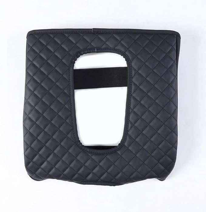 Center Console Armrest Seat Box Cover Compatible with Cadillac Escalade 2015-2020, Center Console Protector Cover Cushion Lid Protector Pad Anti-Scratch Leather Interior Accessories (Plaid style)