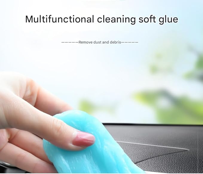 Car Cleaning Gel for Tesla Roadster 2008 2009 2010 2011 2012, 200g × 2 Pack Car Interior Cleaner Slime, Auto Detailing Tools, Auto Dust Car Crevice Cleaner